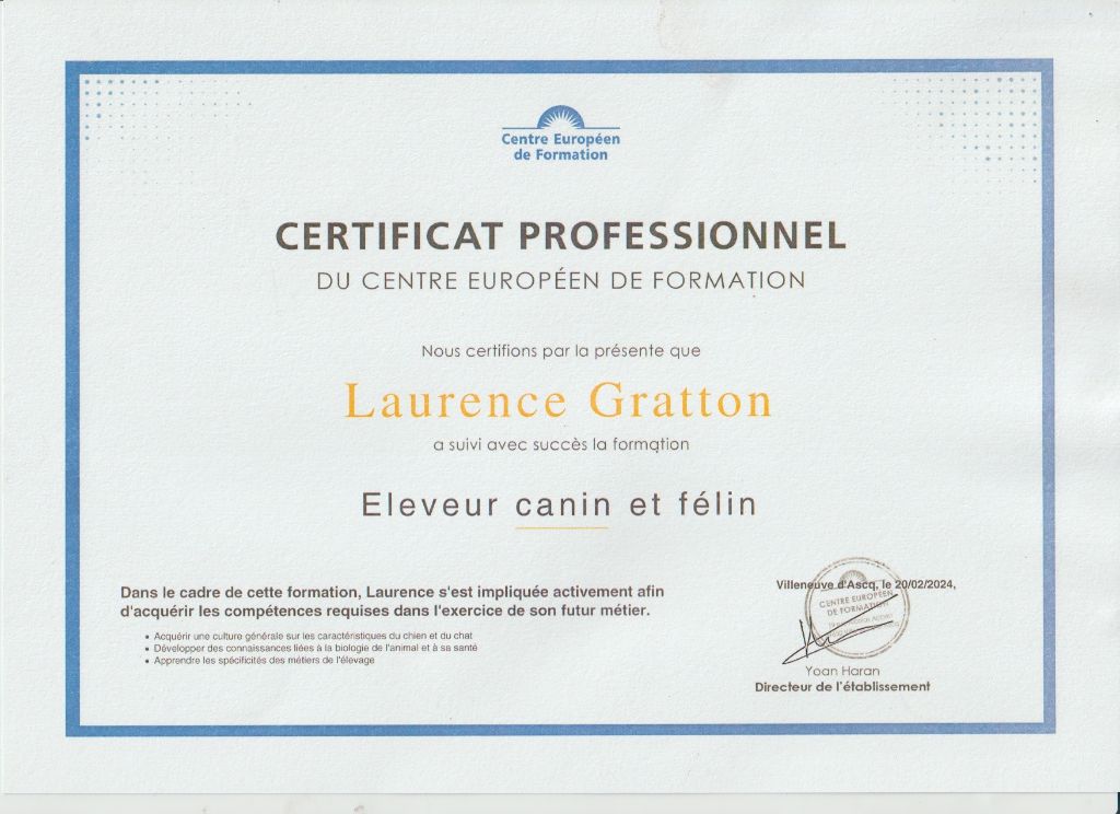 Certificat de Formation aux Métiers Animaliers